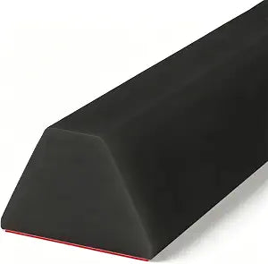 Shower Threshold Water Dam,Self Adhesive Silicone Waterproof Barrier Bathroom and Kitchen Shower Water Stopper Guard for Dry and Wet Separation Caulk Seal Strip Edge Trim (Length118Inch, Black)