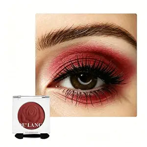 Red Matte Goth Eyeshadow, Highly Pigmented Dark Red Burgundy Eye Shadow