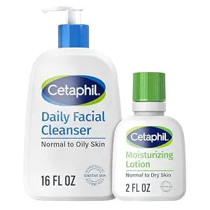 Cetaphil Daily Facial Cleanser Gentle Face Wash + Lotion, 16oz