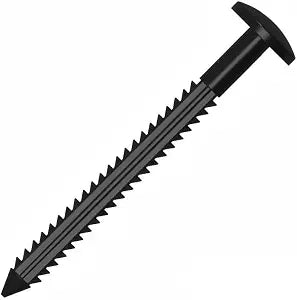 3 Inch Vinyl Shutter Fasteners 20 Pack Black Pins for DIY Shutter Repair