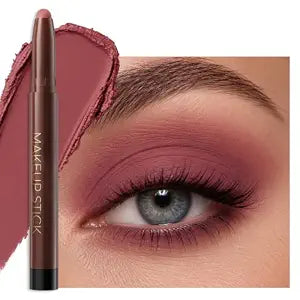 Cream Eyeshadow Stick, Waterproof Matte Eye Shadow Sticks, Dusty Mauve