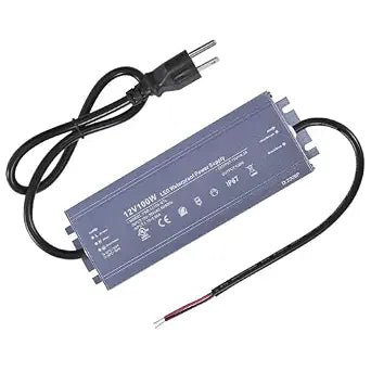 12V 100W LED Driver Waterproof IP67 Ultra Thin Power Adapter -UL Listed