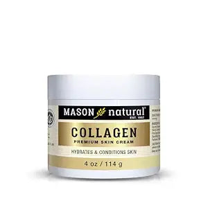 MASON NATURAL Collagen Premium Skin Cream, Women’s Anti,Aging Face & Body Daily Moisturizer for Hydration & Firmness, Pear Scent, 4 oz