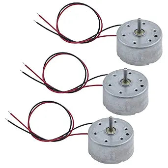 Antrader 3Pc DC Motor Mini 5V 6000RPM Electric Motor with Wire for DIY Toys
