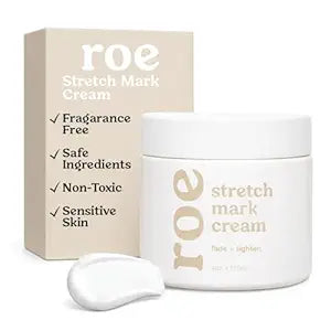 Roe Wellness- Stretch Mark Cream for Pregnancy & Prevention | Great For Moms W/ Sensitive Skin | Plant-Based Hydration, Increases Skin Elasticity and Firmness (Stretch Mark Cream)
