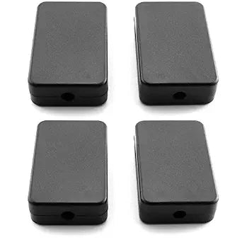 DGZZI Electrical Junction Box 4PCS Electric Plastic Black Waterproof Project Junction Case 2.16x1.38x0.59 inches(55x35x15mm)