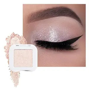 Pear White Single Glitter Shimmer Eye Shadow Palette Makeup for Older Women