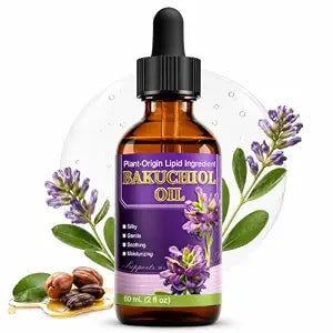 Bakuchiol Oil Organic Cold Pressed for Face, Retinol Alternative Anti Aging