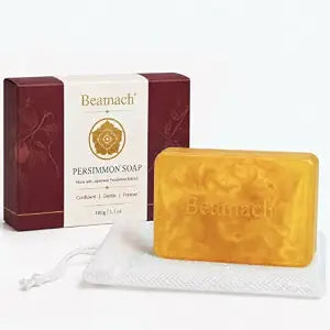 Japanese Persimmon Soap for Body Odor, Persimmon Soap with Foaming Net, Gentle Body Cleansing Bar for Men and Women, Underarms, Neck, Back and Feet (1pc)