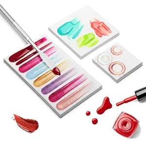 200 Sheet Disposable Nail Mixing Palette Paper 3 Sizes with Stir Rod