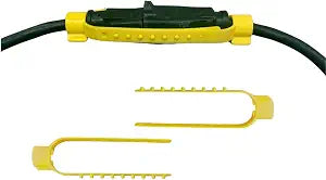 3 Pack Universal CordClamp  Extension Cord Safety Connector Cover & Outdoor Extention Cord Safety Holder for Secure Tool Plug to Extension Cord Connection (3)