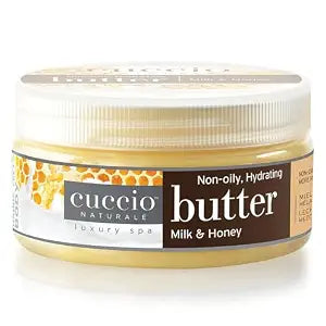 Cuccio Hand, Body & Foot Lotion – Milk & Honey Butter Blend – Ultra-Hydrating, Non-Greasy Moisturizer for Silky Smooth Skin – 8 oz