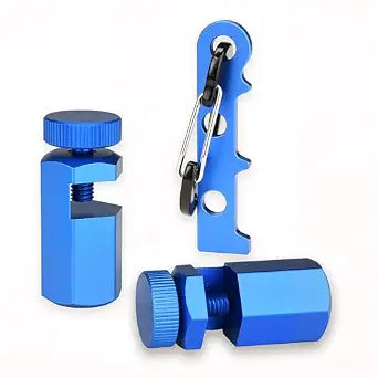 Tall Stair Gauges for Framing Square with Holder & Hook, 2P, Blue
