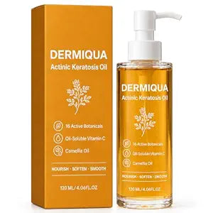 Dermiqua Body Oil with 16 Active Botanicals, Oil-Soluble Vitamin C & Camellia Oil, Fast-Absorbing Moisturizing Oil for Dry, Sensitive & Mature Skin, 4.06 Fl Oz