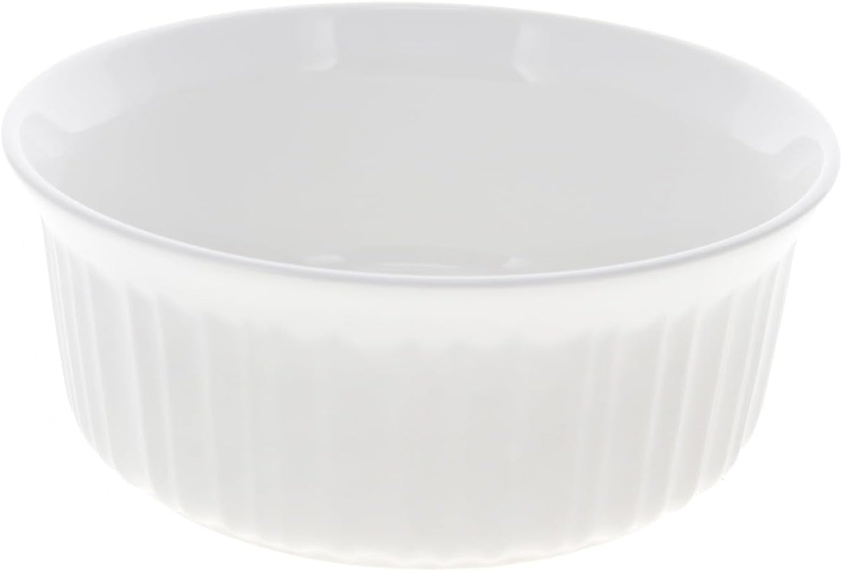 CorningWare FS5 (1.5Qt) Round French White Ceramic Casserole Dish