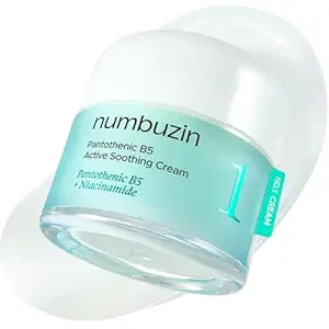 numbuzin No.1 Pantothenic B5 Active Soothing Cream | Remove sebum and skin troubles, Pantothenic acid, Korean Skincare Gift for Women | 2.70 fl oz