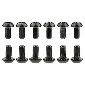 12Pcs Titanium Bolts Torx M5x10 Bicycle Bike Disc Brake (Black)