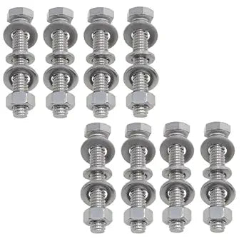 8 Sets Stainless Steel Sign Mounting Kit, 5/16-18 x 2 Inch
