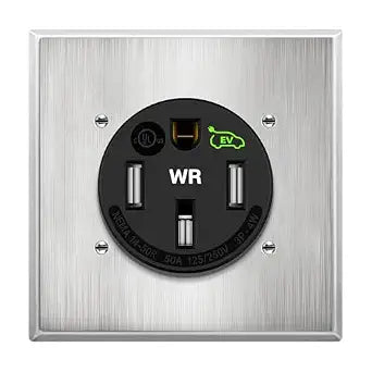 LIDER Extra Weather-Resistant Flush Receptacle, NEMA 14-50R, UL Listed