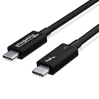 Plugable Thunderbolt 3 Cable 40Gbps Supports 100W Charging