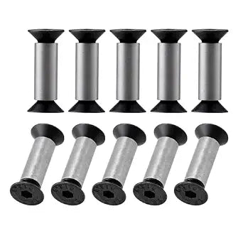A.I.FORCE 10-Pack Knife Handle Screws for Fixing Blade Knife & DIY, Black