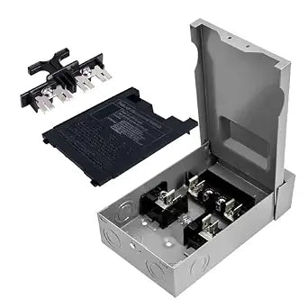 240V 30A Fused Outdoor AC Disconnect Switch Box, Pull-Out Design