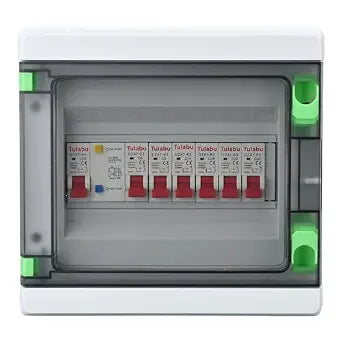 HA 6 Way Circuit Breaker Panel Weatherproof for Home, Garage