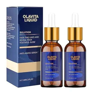 Olavita Liquid Solution Anti Aging Serum, Vitamin C & E Serum,Olavita serum for wrinkles, Diminishes Fine Lines & Wrinkles For A Youthful Glow (2pcs)