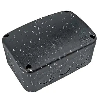 greencycle Junction Box, Project Box IP66 Waterproof Outdoor Box ABS Plastic Electrical Boxes Electronic Enclosure Black,4.9 x 3.3 x 2.3 inch (125x86x62mm)
