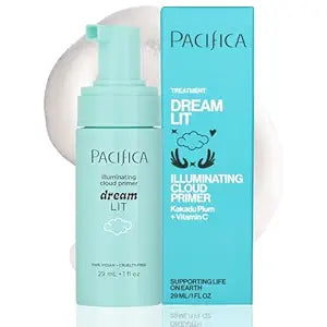 Pacifica Dreamlit Illuminating Foaming Primer with Vitamin C & Hyaluronic Acid ï¿½ï¿½ï¿½ï¿½ï¿½ï¿½ï¿½ï¿½ï¿½ Hydrating Brightening Face Makeup Base for Glowing, Long-Lasting Foundation Wear ï¿½ï¿½ï¿½ï¿½ï¿