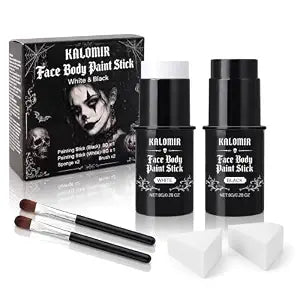 Black ï¿½ï¿½ï¿½ White Face Paint, Skeleton Makeup for Hall
