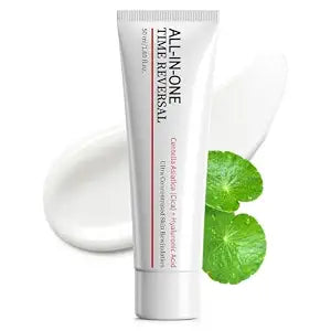Time Reverse Cream for Women 25+: 50ml Korean Cica Face & Neck Cream All-in-One Moisturizer with Centella Asiatica, Niacinamide & Hyaluronic Acid - Daily Skincare for Dry Dull Sensitive Skin