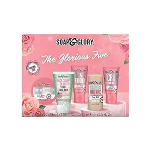 Soap & Glory The Glorious Five Skin Care Gift Set & Self Care Kit, 5 Count