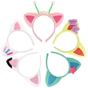Cat Ears Headbands Gabby Party Favors Birthday Decorations Supplies for Women Halloween Costume Hair Accessories