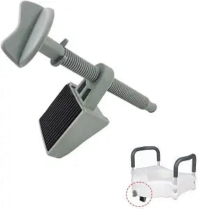 Raised Toilet Seat Lock Button Replacement Dial Knob Locks Rod Fastener for Toilet Seat Riser with Arms Elevated Bathroom Safety Extender Handicap Seniors Secure Locking Attachment