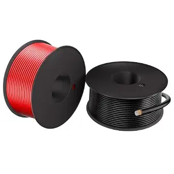 16 Gauge Electrical Wire 2 Pack Total 60ft-Black 30 ft and Red 30 ft Soft Flexible Copper-Clad Aluminum(CCA) 16 AWG PVC Wire for Lamp, Household Appliances RC Toys, Models, Auto, Electronics