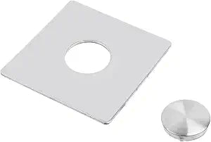 Oedema 1 Pc 3.5 Inch Square Stainless Steel Escutcheon Plate