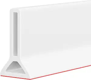 39" Collapsible Shower Threshold Water Dam Shower Water Stopper Barrier Keeps Water Inside Threshold Dry and Wet Separation Suitable for Bathroom Kitchen Sink Bathtub and More