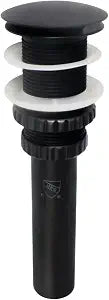 Kingston EV8210MB Push Pop-Up Bathroom Sink Drain, Matte Black