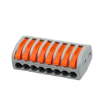 10 Pieces tie Rod nut Wire Connector 8-Port PCT-218 Classified Conductor Compact Terminal Cable Connect