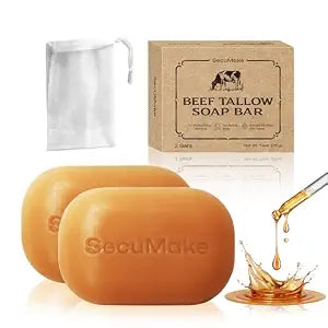 Beef Tallow Soap Bar, 2 Pack, 3.7 oz Each