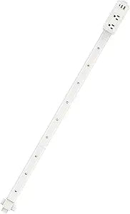 Electrical Outlet Extender Stick with 2 AC Outlets, USB-A & USB-C Ports, 18"-36" Extendable & 360 Rotating Design, Wall Outlet Extender for Hard-to-Reach Areas Behind Couches, Nightstands & Desks