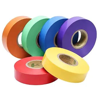 Lichamp 6 Pack Colored Electrical Tape Waterproof, 3/4 in x 66ft, UL/CSA