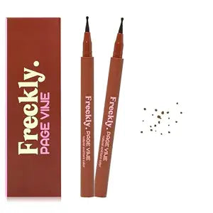 Freckle Pen,2 PCS Faux Freckle Stamp Waterproof,Fake Face Freckles Stain Makeup Long Lasting Quick Dry,Natural Lifelike Soft Dot Freck Pen 2PCS-02 Medium