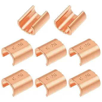 10 Pack C Shape Grounding Connector, Copper C Tap, Size C-26