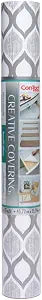 Con-Tact Brand Creative Covering, Self-Adhesive Shelf Liner, Multi-Purpose Vinyl Roll, Easy to Use and Apply, 18'' x 50', Savoy Stone
