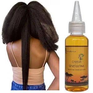 West African Scalp Awakening Oil - Herbal Blend with Castor & Rosemary for 3C-4C Kinky & Coily Hair, Fuller-Looking & Stronger-Feeling (1.7 fl oz)