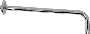 90 Degree Shower Arm, 12-Inch Stainless Steel Wall-Mounted Shower Head Arm with Flange