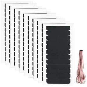 120pcs Adhesive Replacement Tape for Hair,Hair Extension Tape,Extensions Invisible Waterproof Double Sided Hair Tape,Tape in Human Hair Extensions Wig Tape Beauty Tools(Black)