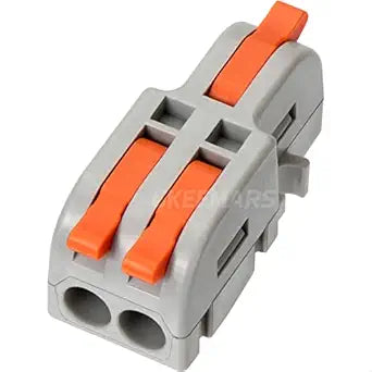 50Pcs Mini Electrical Wire Connectors, DIY Splicing into 4/6/8/9/10 Way Quick Connector Terminal Blocks (1 in 2 Out - Nylon)